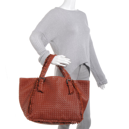 Bottega Veneta Nappa Intrecciato Large Fringe Tote Rust 2 of 8