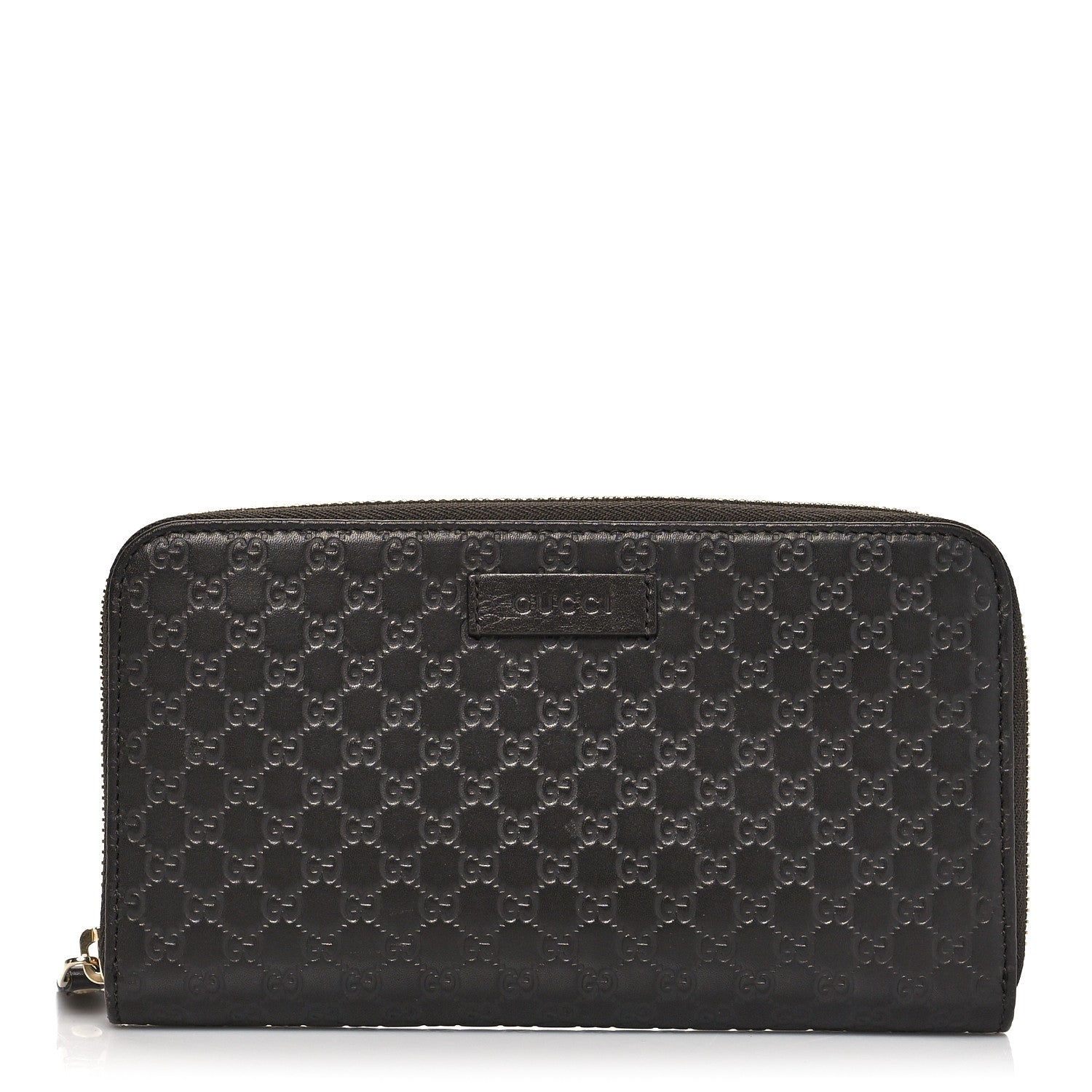 Gucci Microguccissima Large Zip Around Organizer Wallet Brown 1 of 12