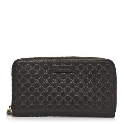 Gucci Microguccissima Large Zip Around Organizer Wallet Brown 1 of 12