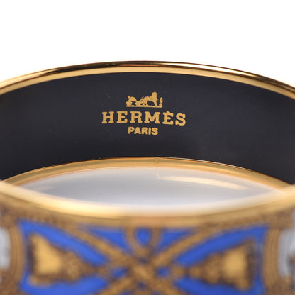 Hermes Enamel Printed Wide Grand Apparat Bracelet 70 4 of 7