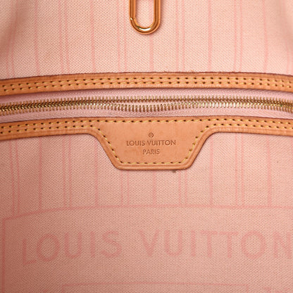 Louis Vuitton Damier Azur Neo Neverfull MM Rose Ballerine 8 of 20