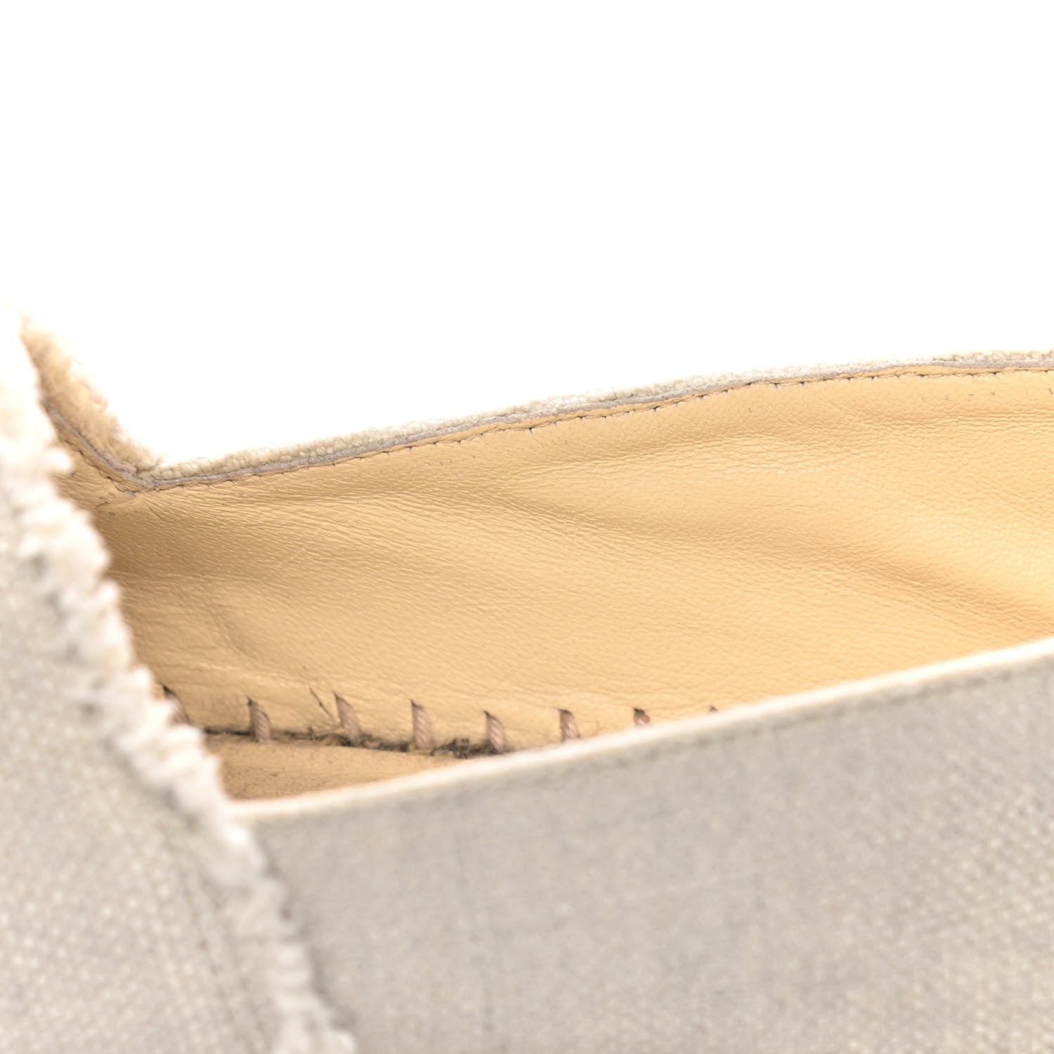 Chanel Linen CC Espadrilles 41 Beige Black 16 of 18