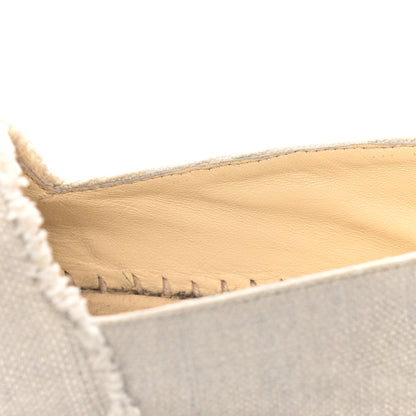 Chanel Linen CC Espadrilles 41 Beige Black 16 of 18