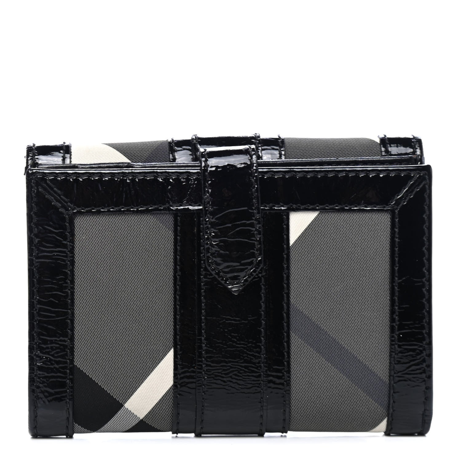Burberry Beat Check Penrose Compact Wallet Black 1 of 5