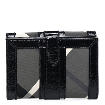 Burberry Beat Check Penrose Compact Wallet Black 1 of 5