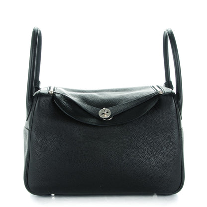 Hermes Taurillon Clemence Lindy 34 Black 1 of 10