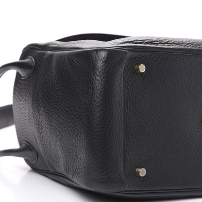 Hermes Taurillon Clemence Lindy 34 Black 8 of 10