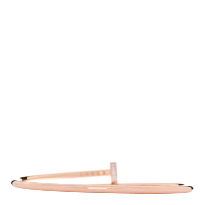 Cartier 18K Pink Gold Diamond Small Juste Un Clou Bracelet 16 2 of 5