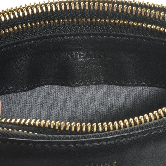 Lambskin Small Trio Crossbody Bag Black