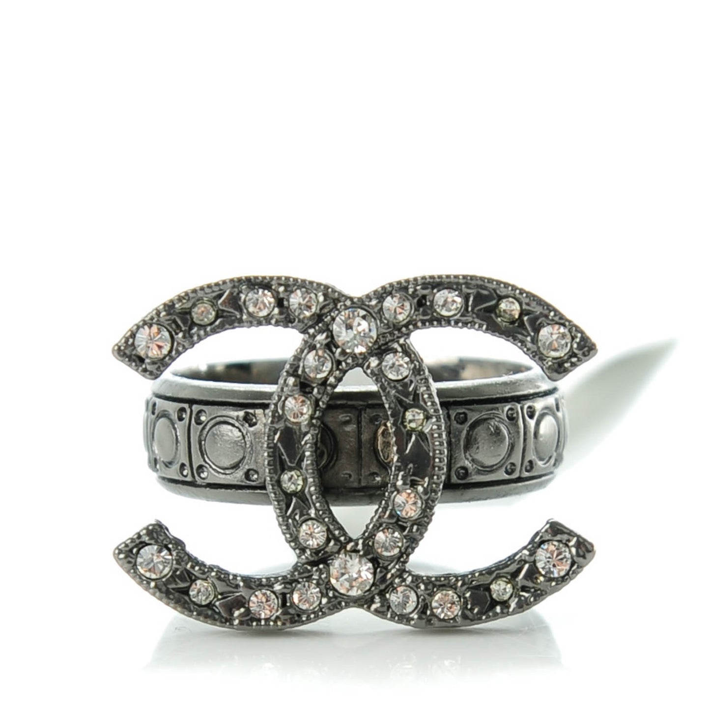 Ruthenium Crystal CC Ring 52 6.5