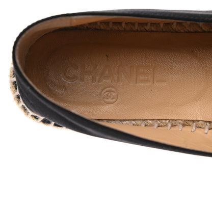 Chanel Satin Grosgrain Espadrilles 37 Black 8 of 10