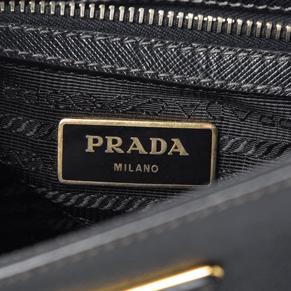 Prada Saffiano Small Galleria Double Zip Tote Black 6 of 16