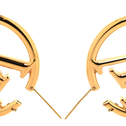 Louis Vuitton Metal Louise Hoop Earrings Gold 3 of 5