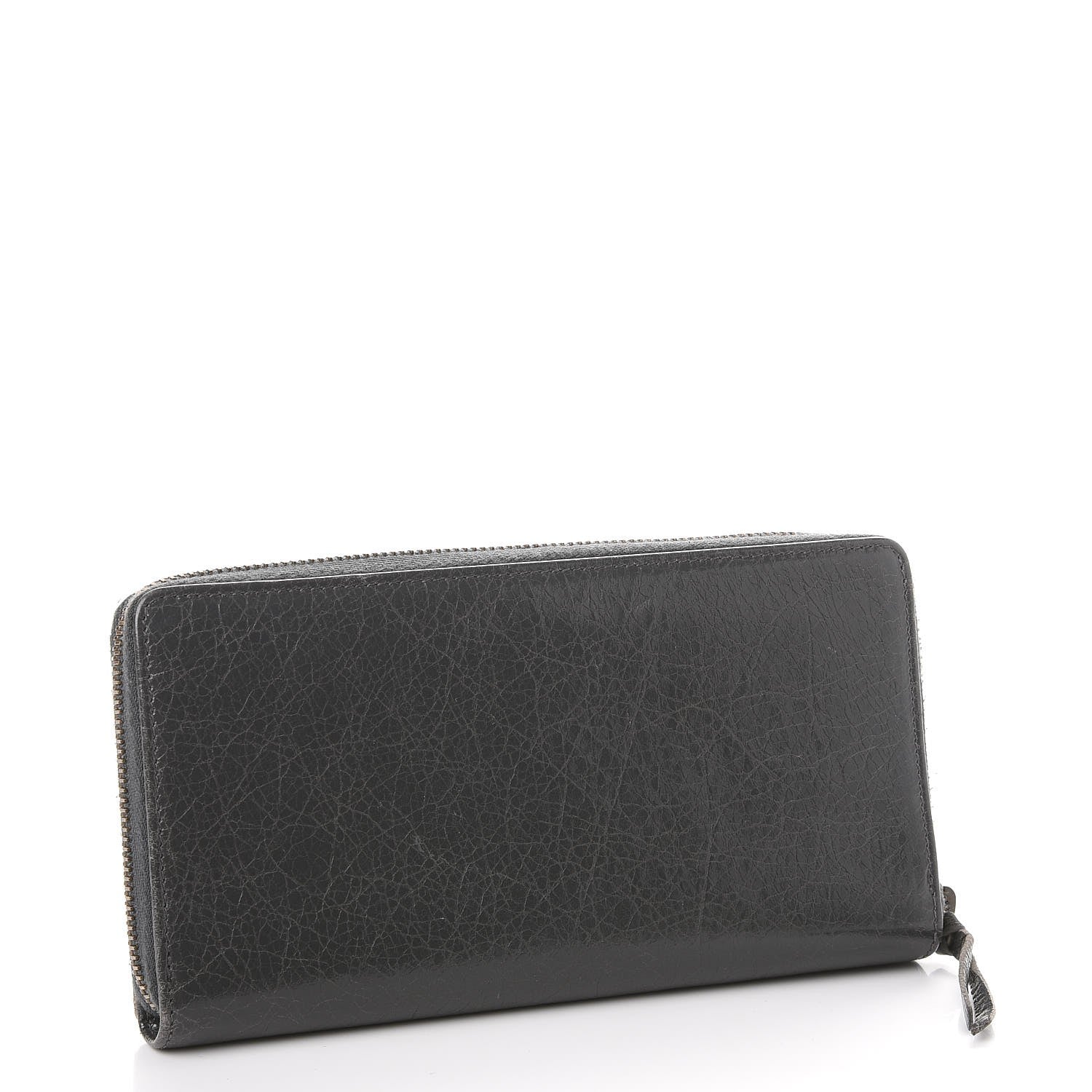 Balenciaga Agneau Classic Hardware Continental Zip Around Wallet Gris Fossile 3 of 11