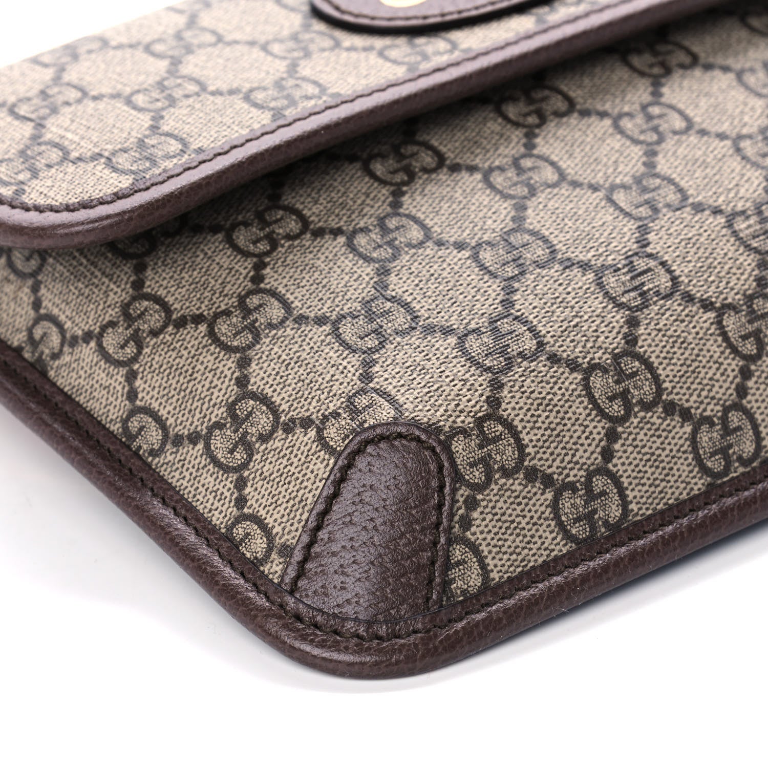 Gucci GG Supreme Monogram Neo Vintage Web Belt Bag Brown 10 of 11