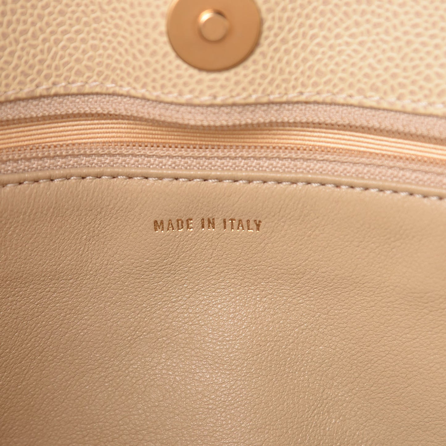 Caviar Quilted Bekko Shopper Tote Beige