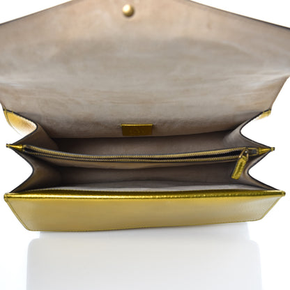 Gucci Metallic Calfskin Medium Dionysus Shoulder Bag Yellow 5 of 9