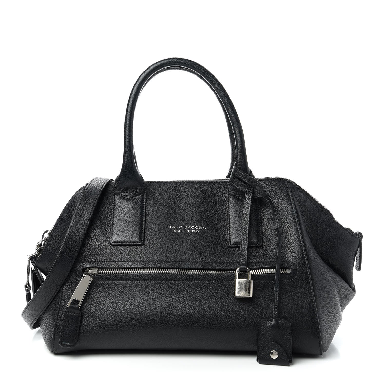 Marc Jacobs Textured Calfskin Small Incognito Satchel Black 1 of 11