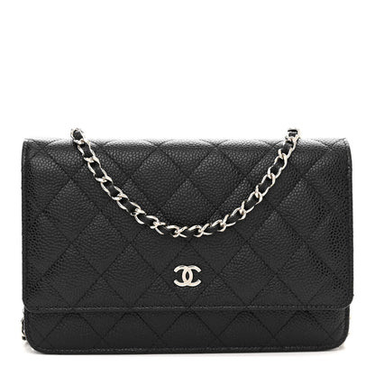 Chanel Caviar Quilted Wallet on Chain WOC Black 1 of 11