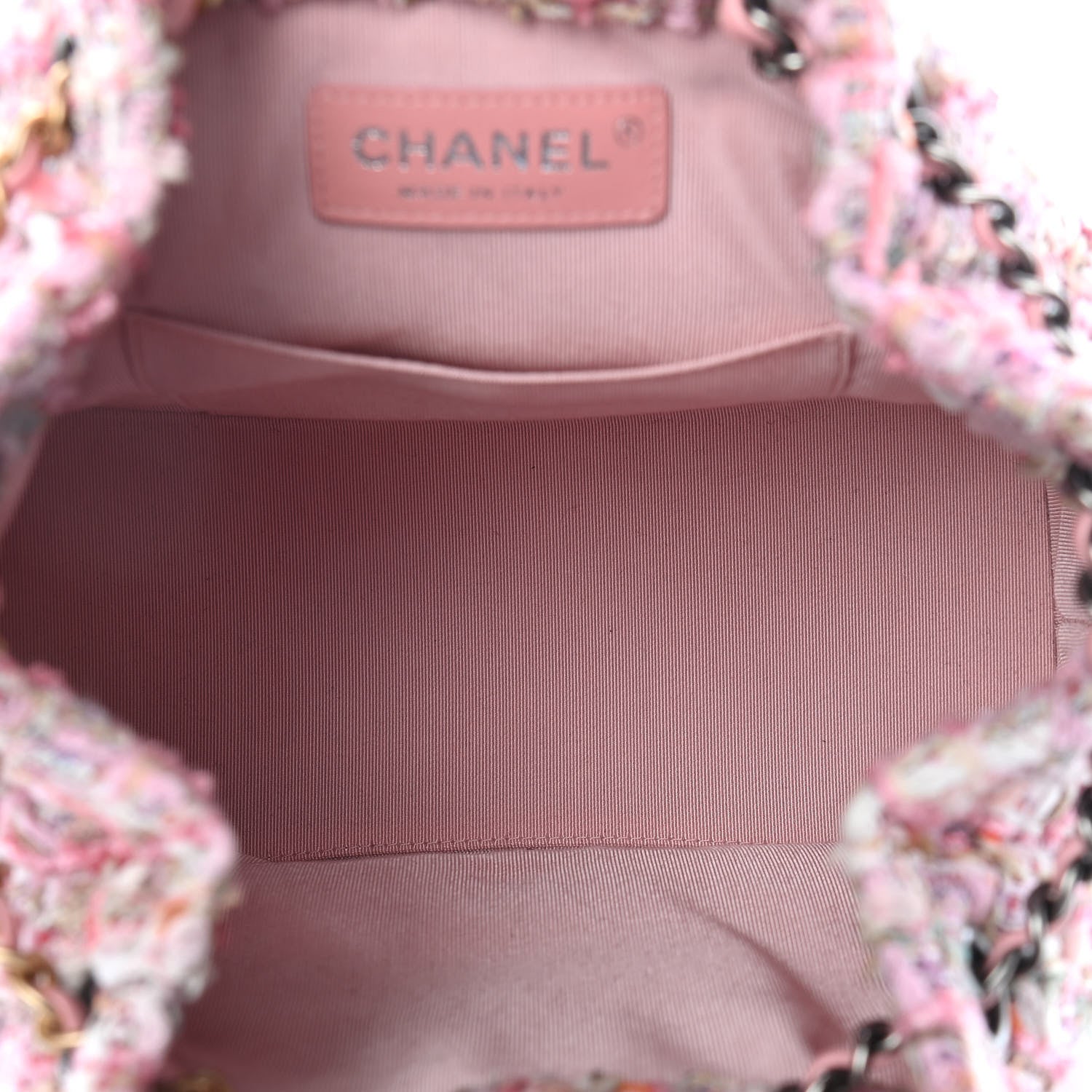 Chanel Tweed Calfskin Quilted Gabrielle Backpack Pink 5 of 11