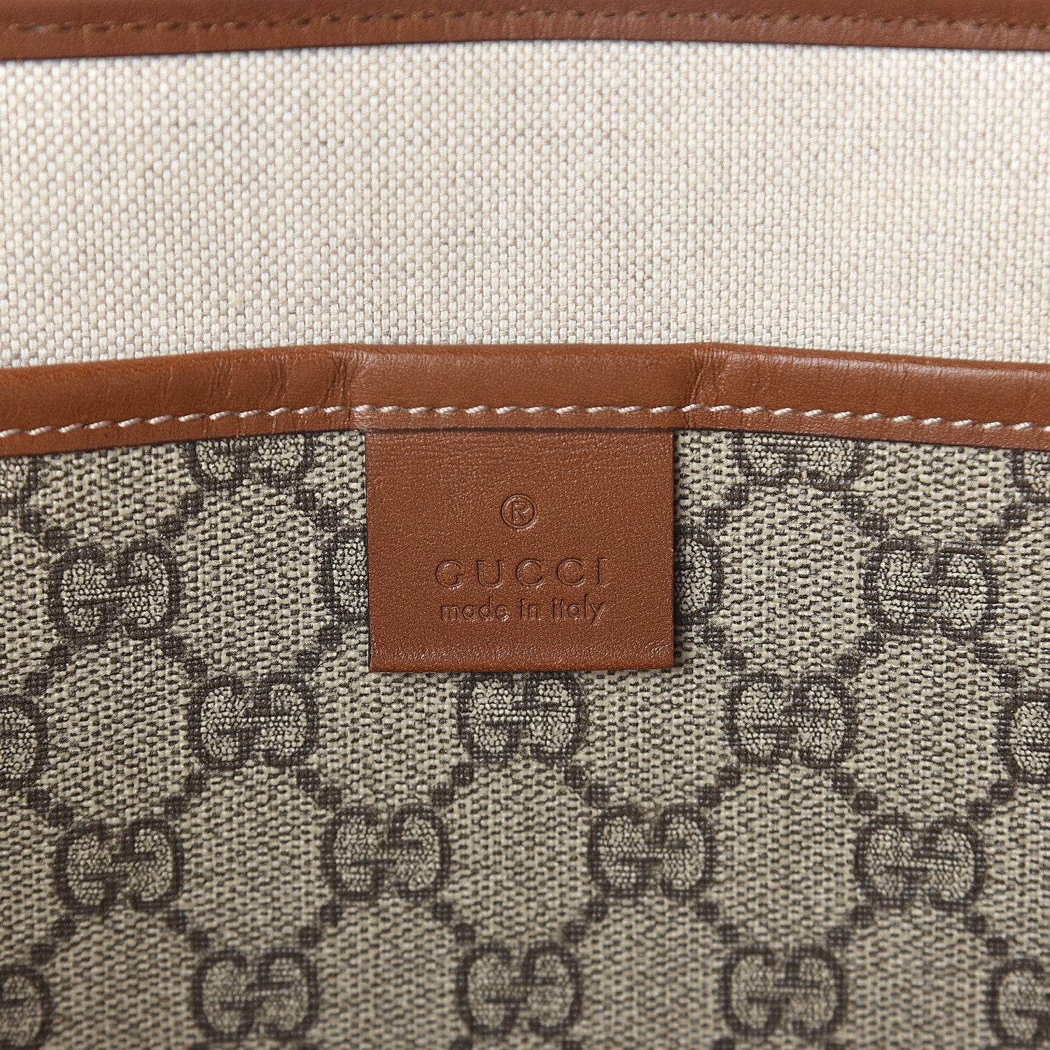 Gucci GG Plus Monogram Medium Signature Web Loop Tote Brown 6 of 9