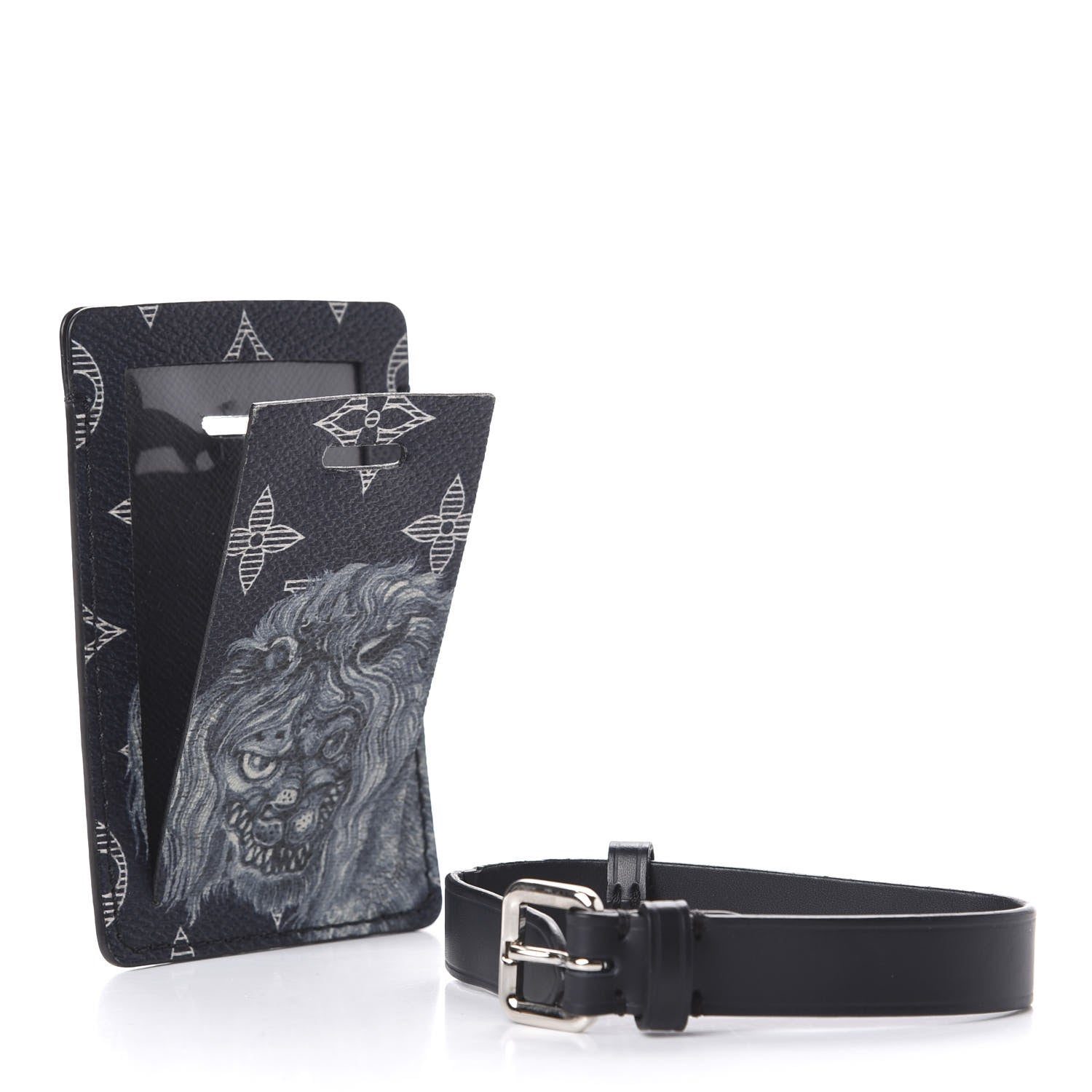 Louis Vuitton Savane Monogram Chapman Lion Luggage Tag 7 of 7