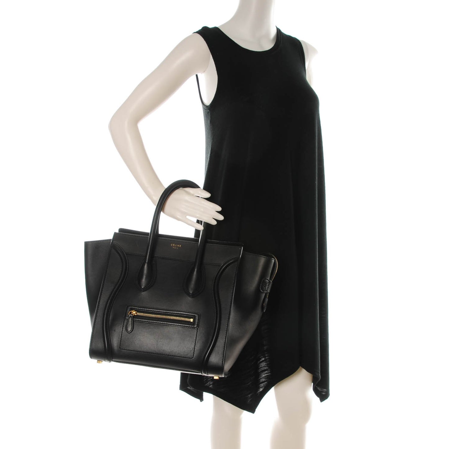 Smooth Calfskin Mini Luggage Black