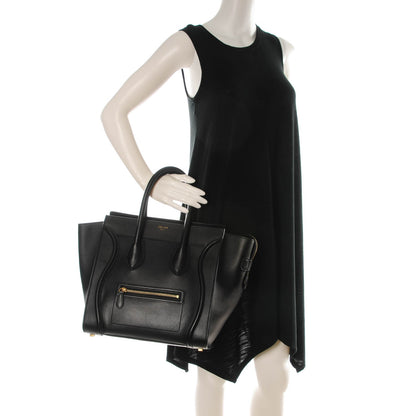 Celine Smooth Calfskin Mini Luggage Black 2 of 9