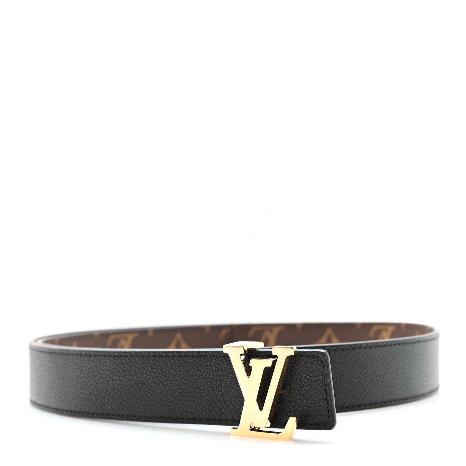 Louis Vuitton Calfskin Monogram 30mm LV Initiales Reversible Belt 90 36 Black 6 of 6