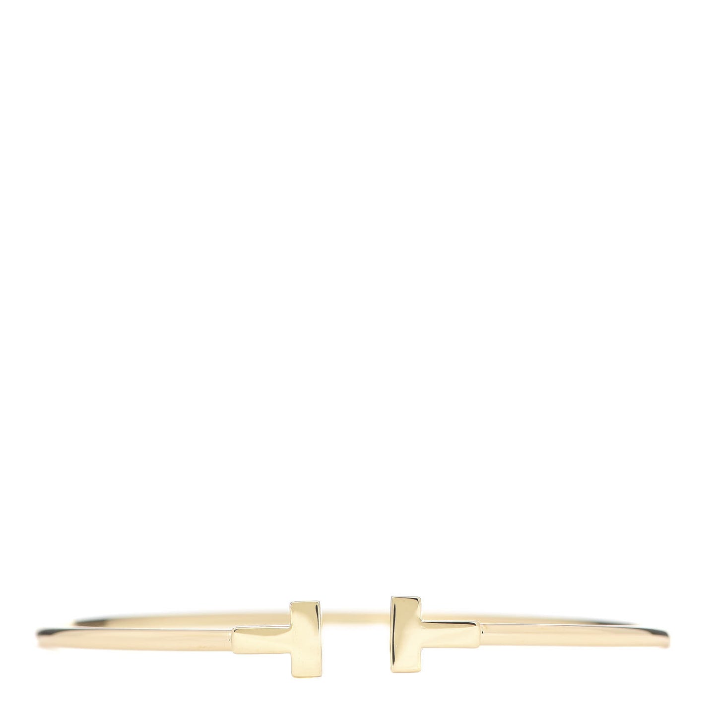 18K Yellow Gold Narrow T Wire Bracelet