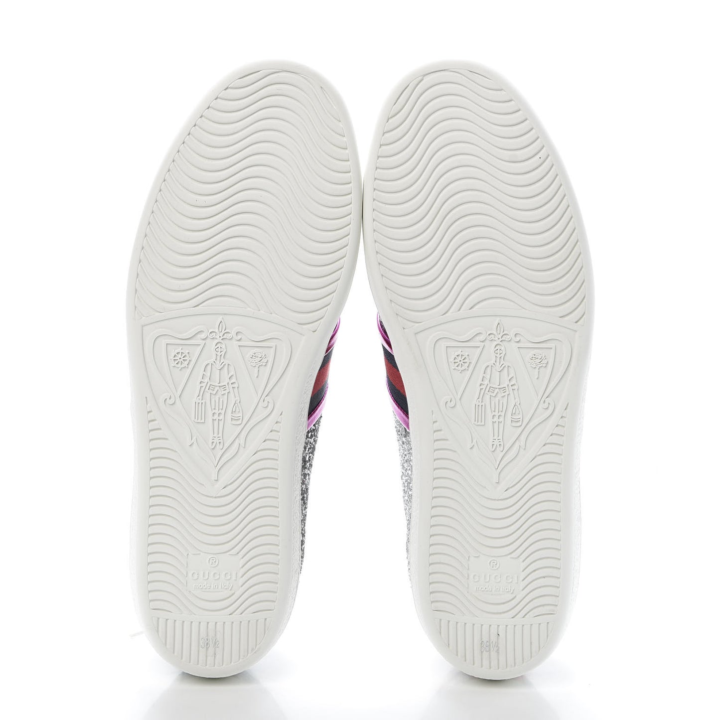 Glitter Web Womens Ace Sneakers 38.5 Silver