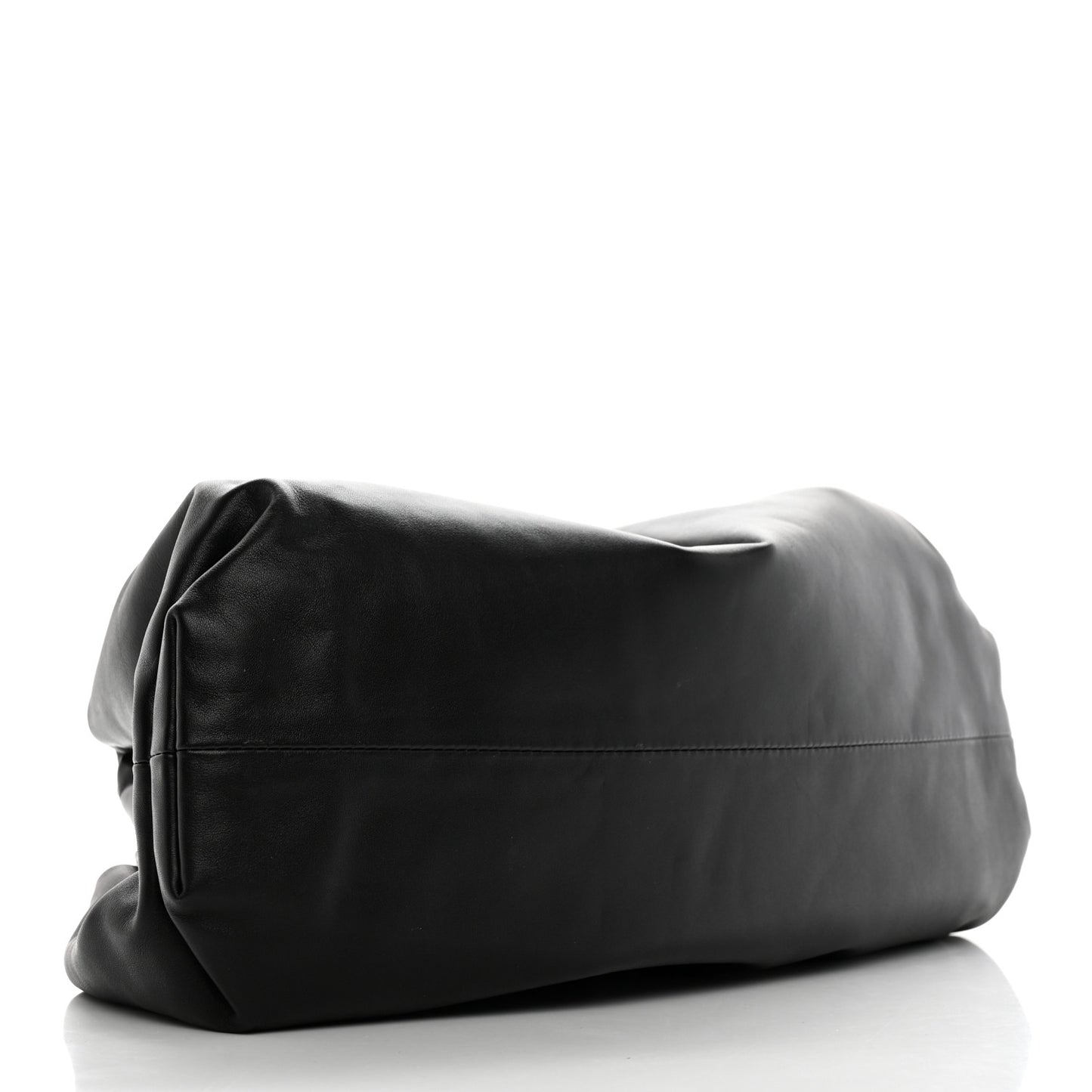 Smooth Butter Calf The Pouch Oversized Clutch Black