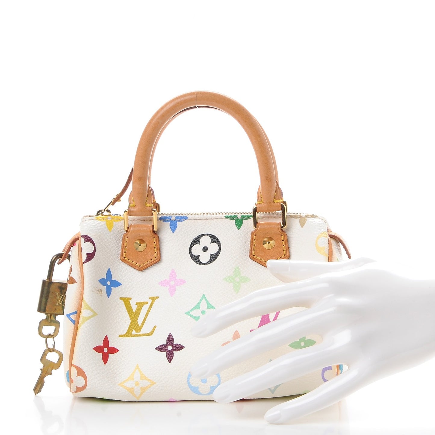 Monogram Multicolor Mini Sac HL Speedy White
