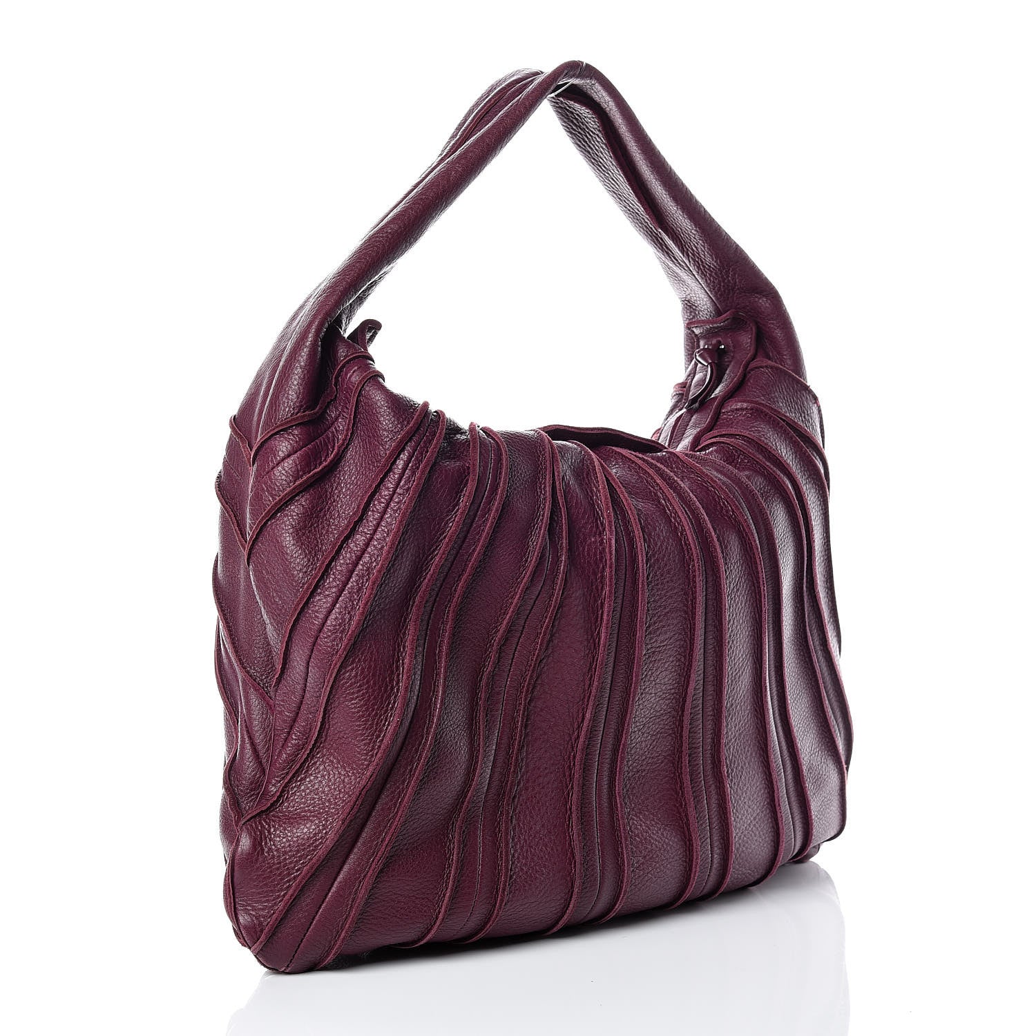 Bottega Veneta Cervo Patchwork Hobo Aubergine 3 of 11
