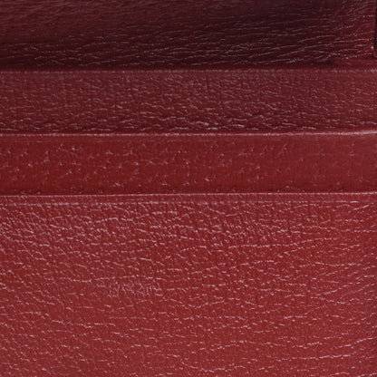Gucci GG Supreme Monogram Tian Card Case Beige Multicolor Red 7 of 9