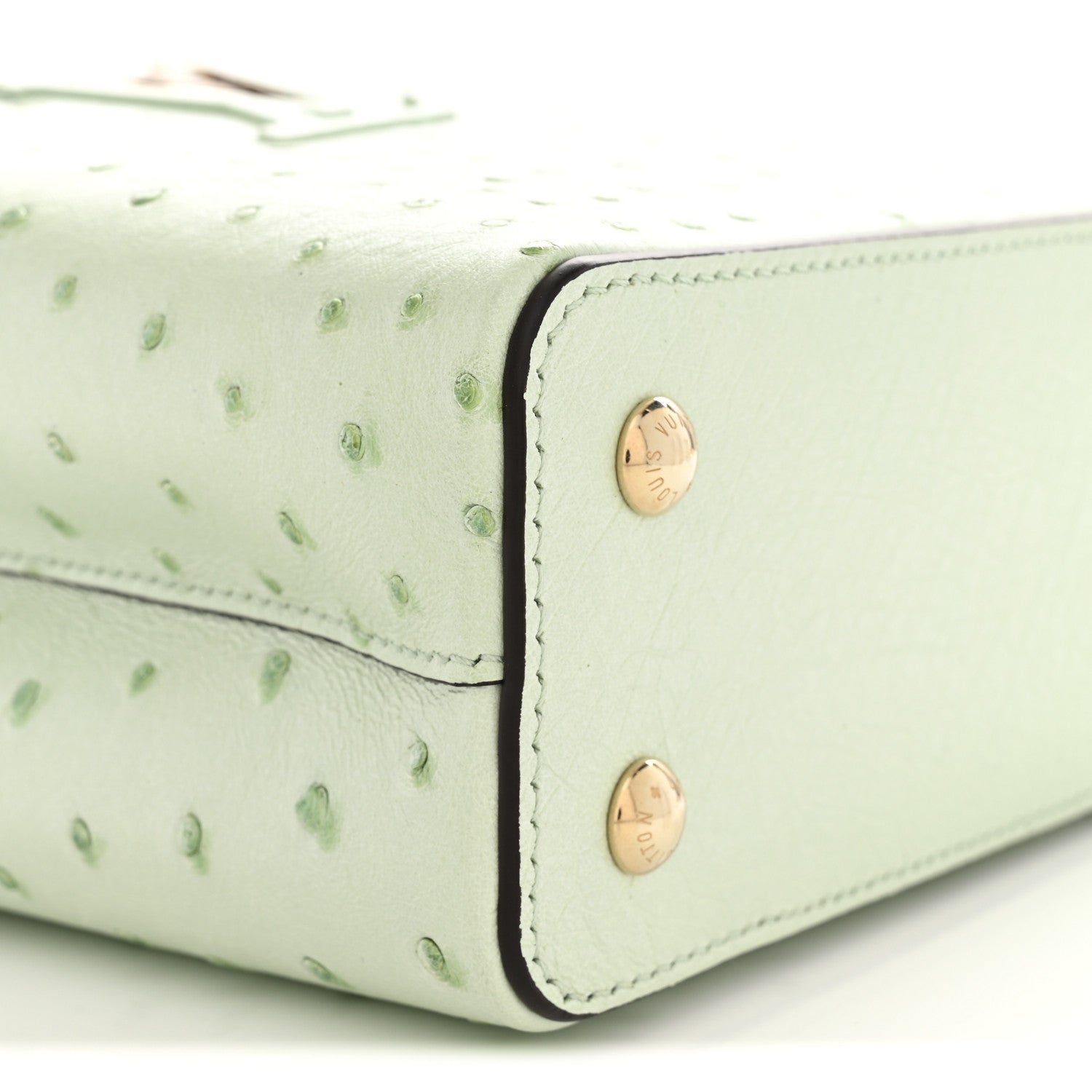 Louis Vuitton Ostrich Capucines Mini Vert Celadon 9 of 11