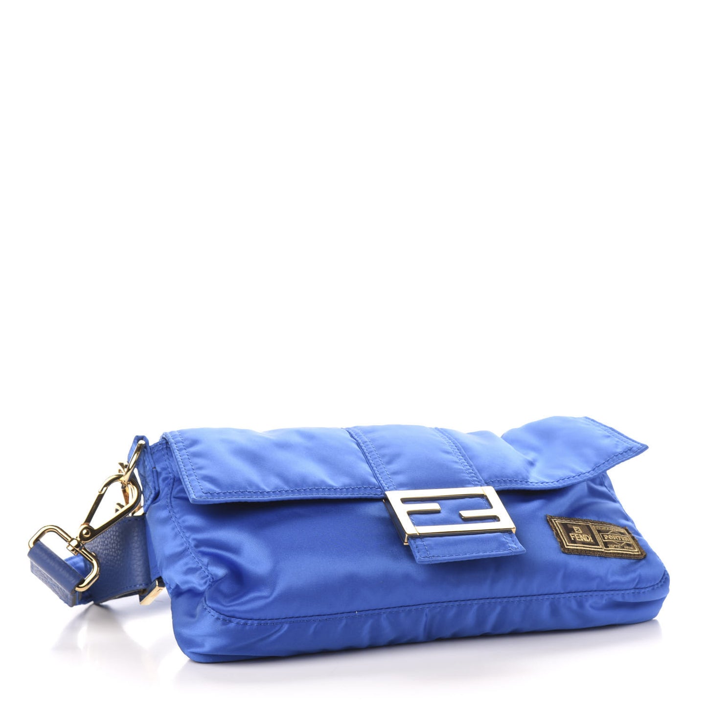 X PORTER Nylon Regular Belt Baguette Bag Blu