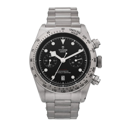 TUDOR Stainless Steel 41mm Black Bay Chronograph Automatic Watch Black 79350 1 of 5