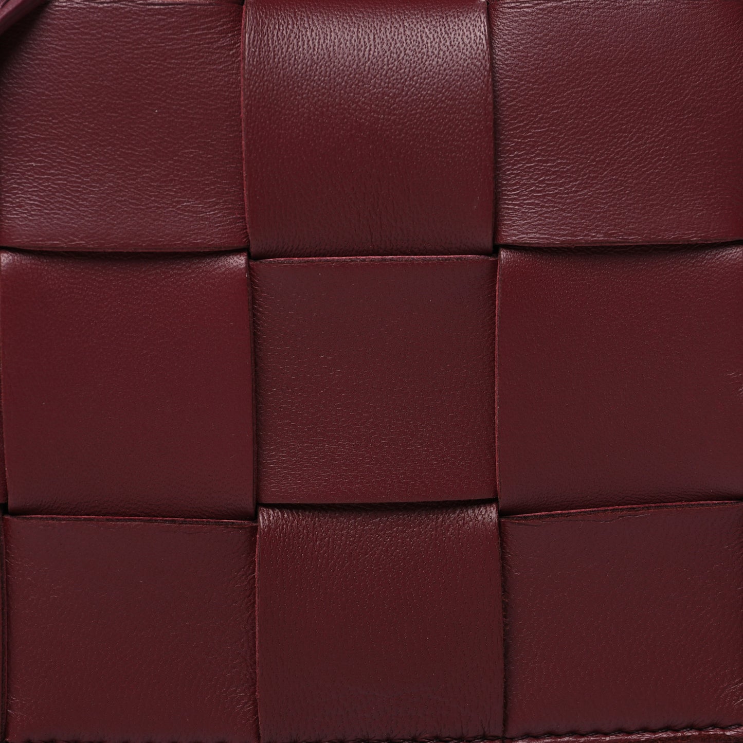 Lambskin Maxi Intrecciato Small Cassette Crossbody Bag Barolo