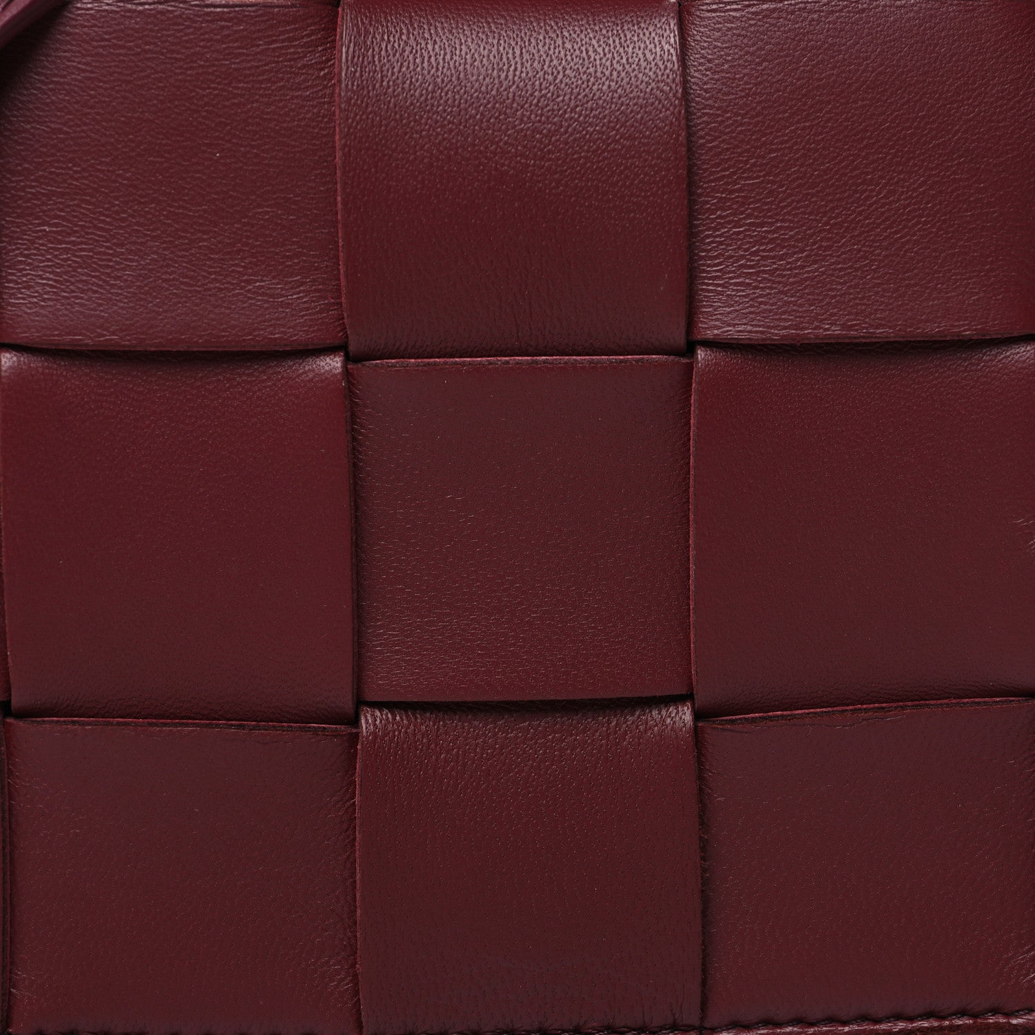 Bottega Veneta Lambskin Maxi Intrecciato Small Cassette Crossbody Bag Barolo 8 of 10