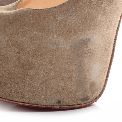 Christian Louboutin Suede Daffy 160 Pumps 41 Taupe 8 of 8