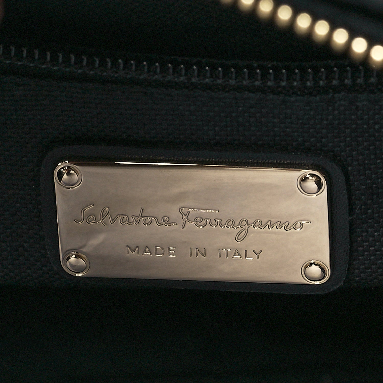 Salvatore Ferragamo Calfskin Beky Tote Black 5 of 9