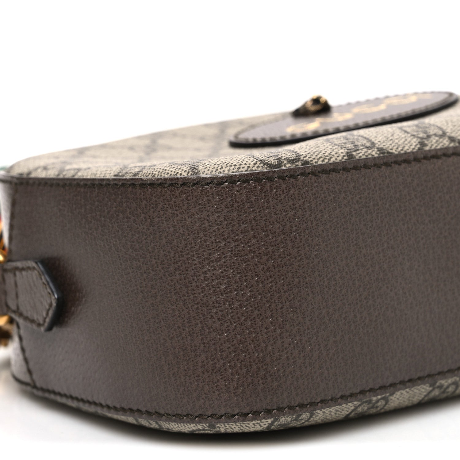 Gucci GG Supreme Monogram Web Neo Vintage Shoulder Bag Beige New Acero Crop 9 of 10