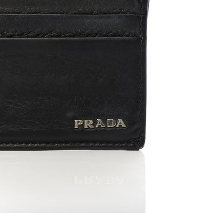 Prada Vitello Grain Card Holder Black 7 of 7