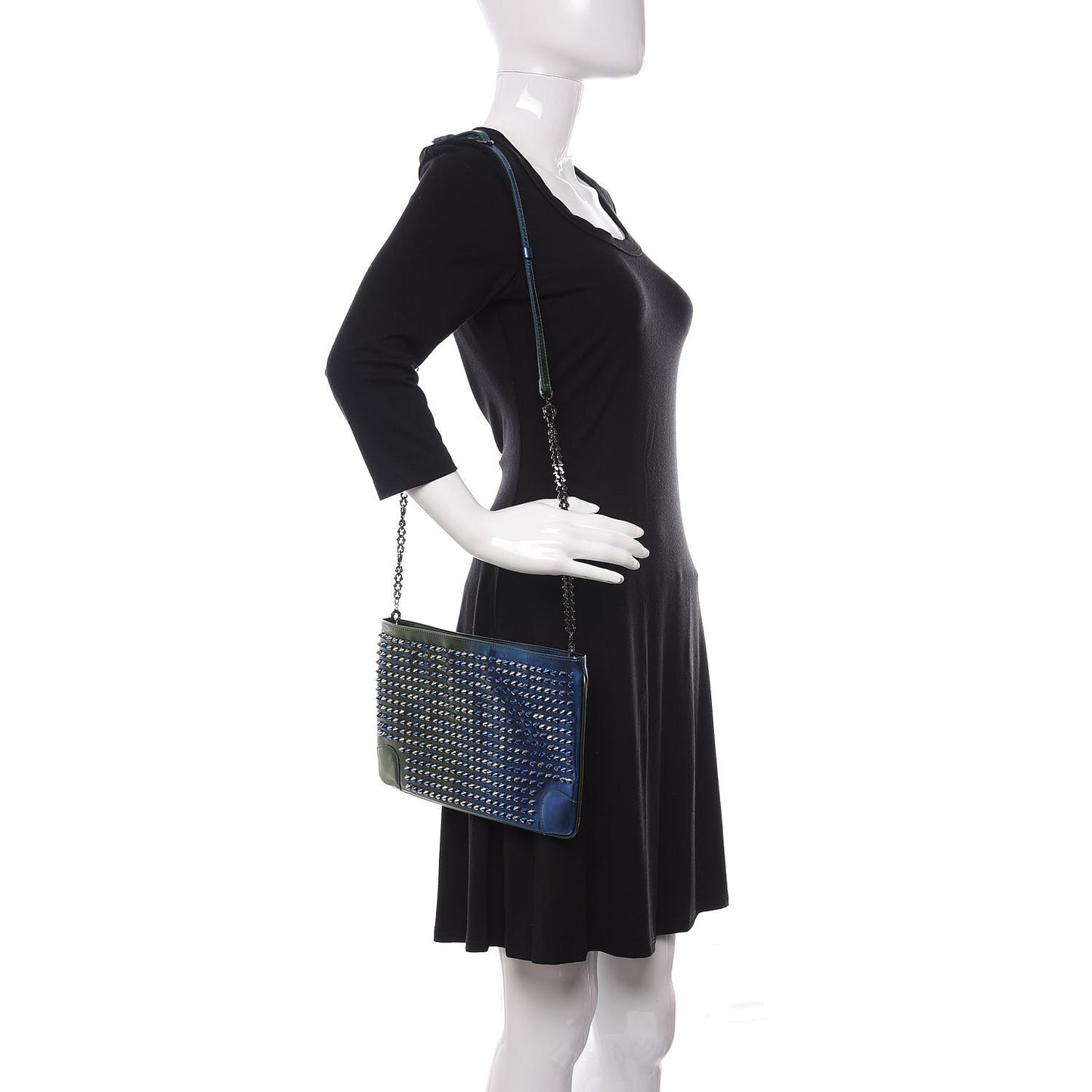 Patent Scarabe Loubiposh Spikes Chain Clutch Ocean Amazon