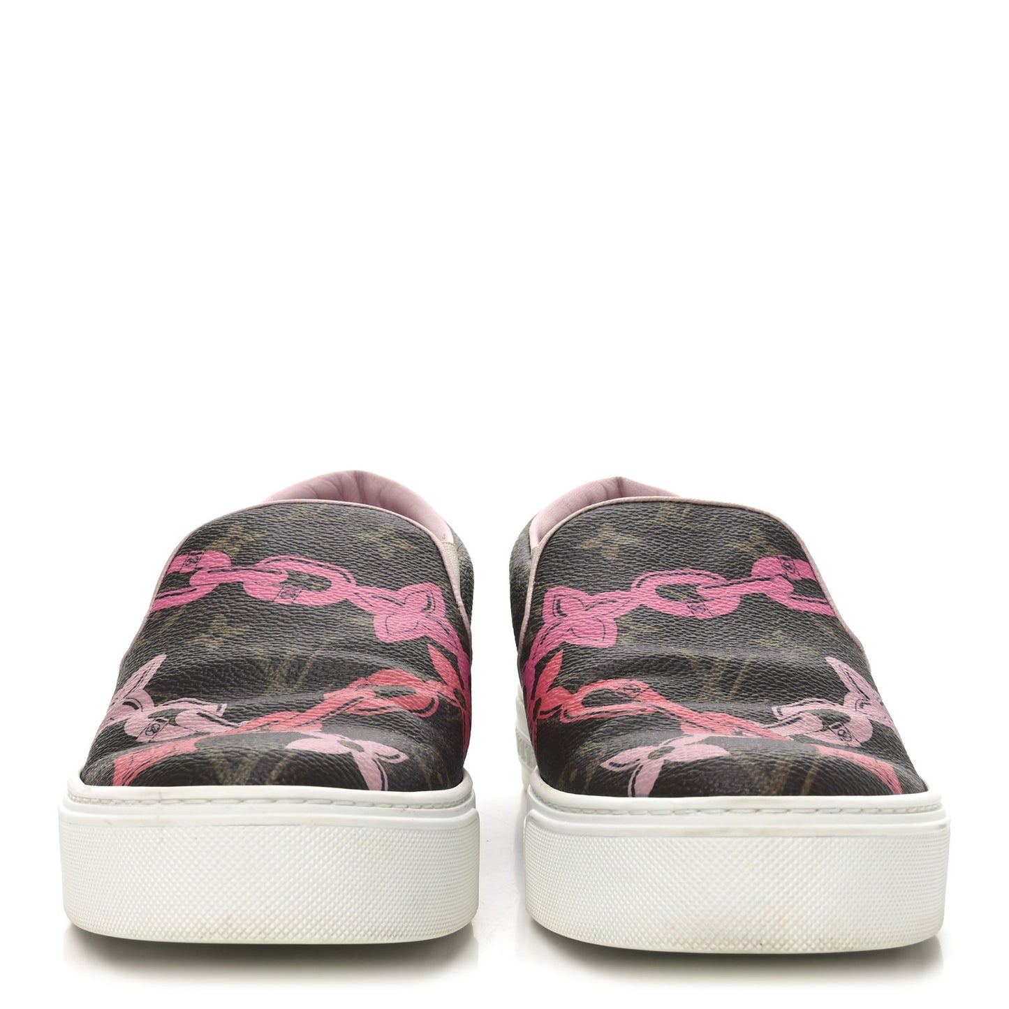 Monogram Bay Slip On Harbor Sneakers 38.5 Rose Ballerine Poppy