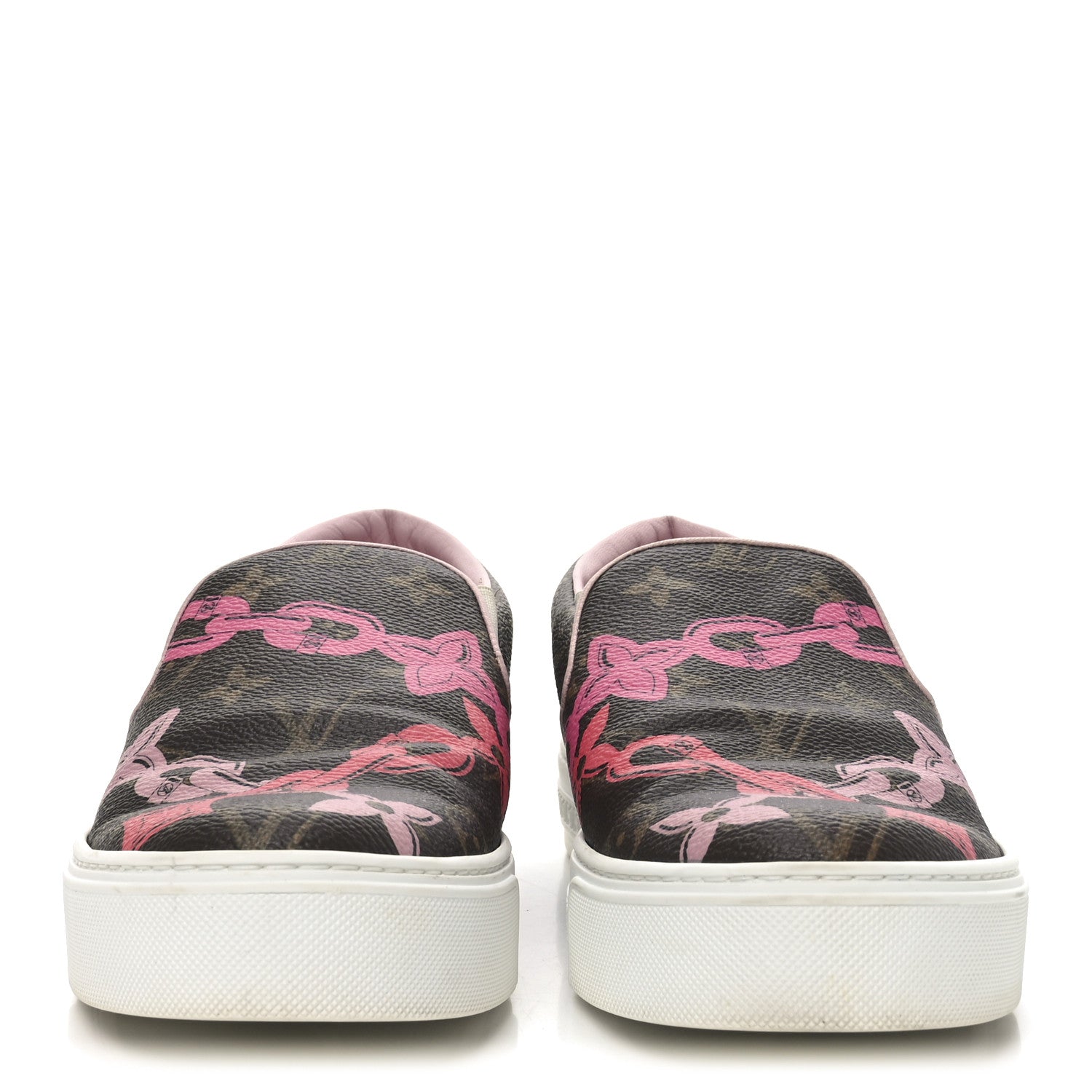 Louis Vuitton Monogram Bay Slip On Harbor Sneakers 38.5 Rose Ballerine Poppy 3 of 9