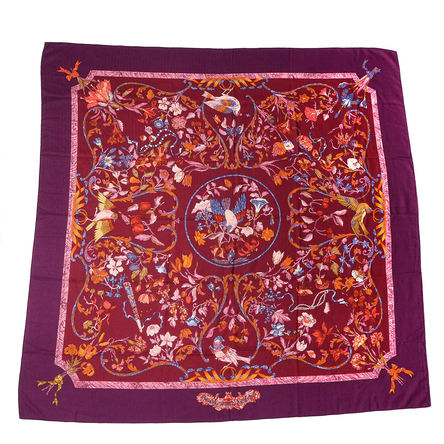 Hermes Cashmere Silk Pierres d'Orient et d'Occident Shawl 140 3 of 7