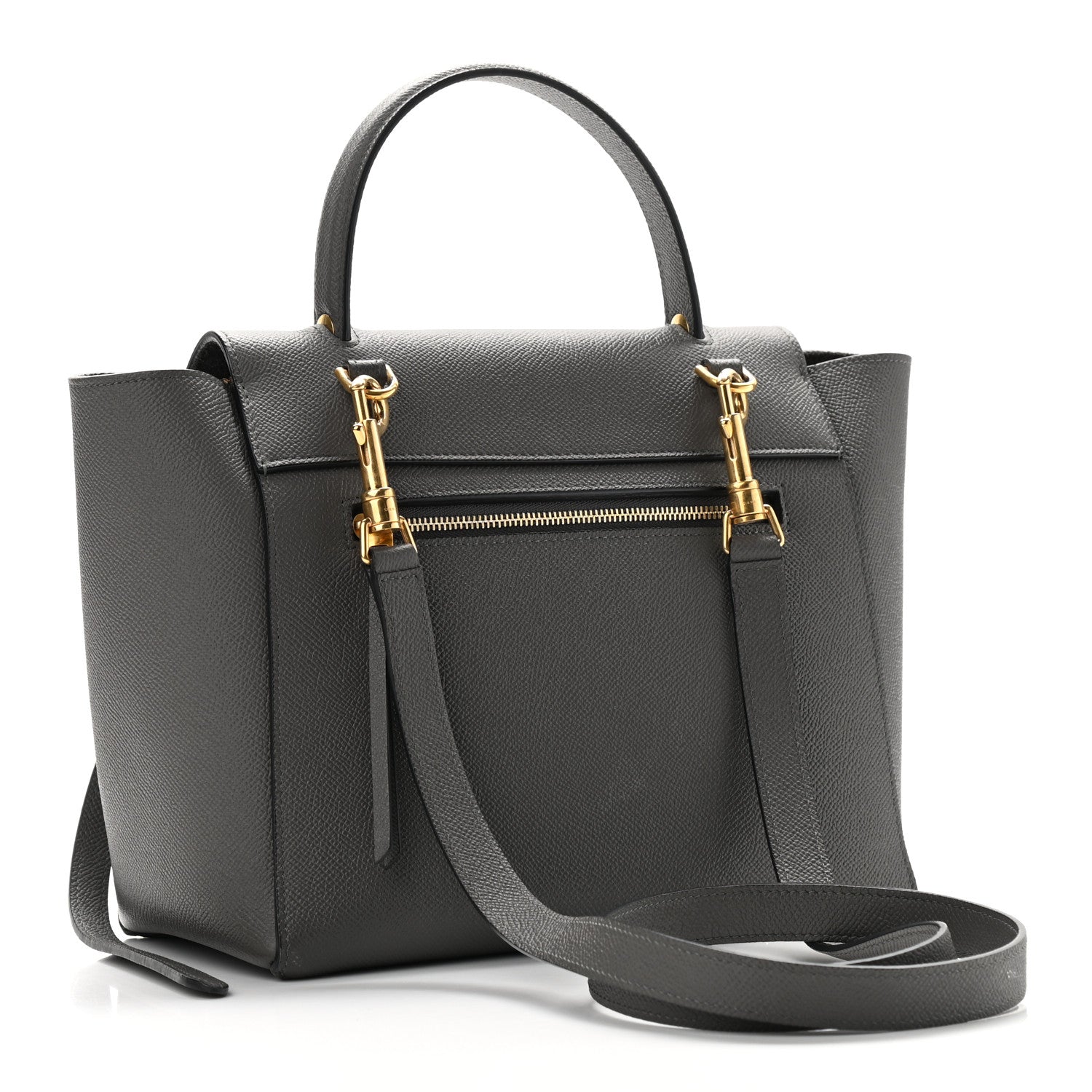 Celine Grained Calfskin Micro Belt Bag Grey 3 of 12