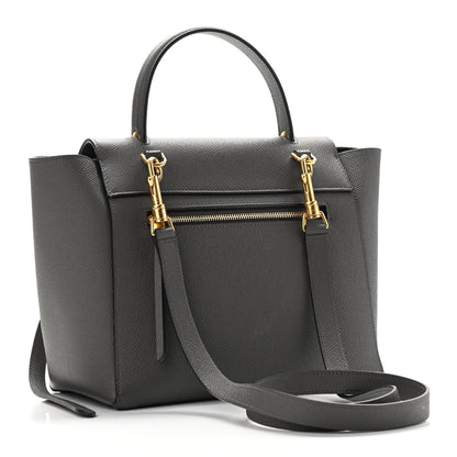 Celine Grained Calfskin Micro Belt Bag Grey 3 of 12